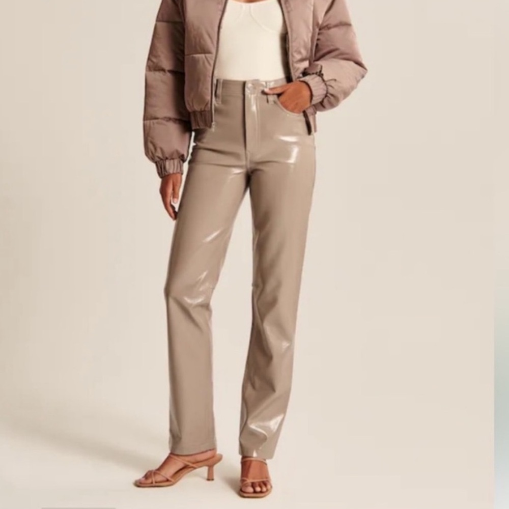 Abercrombie 90s Relaxed Patent Leather Pants